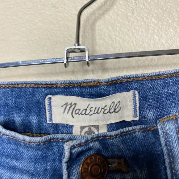 Madewell The High Rise Slim Crop Boyjean Denim Jeans Medium Wash Size 28 - Picture 4 of 11